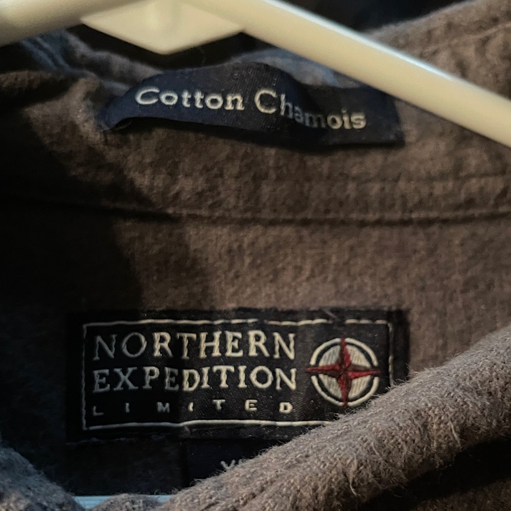 Northern Expedition Gray Cotton Chamois Shirt